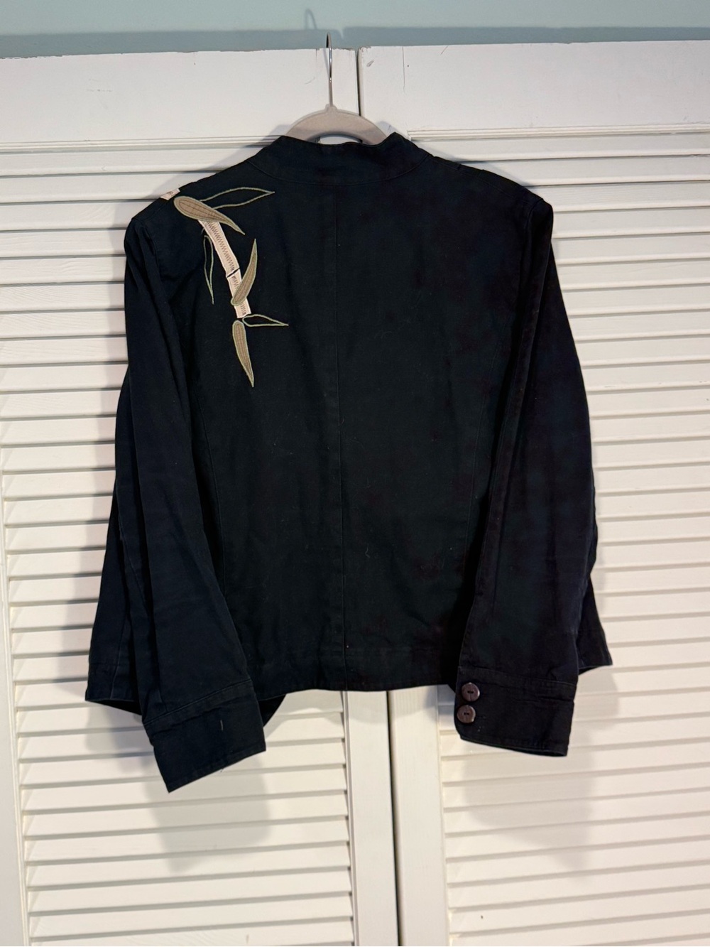 Ruby Rd. Black Embroidered Bamboo Jacket - Picture 4 of 5